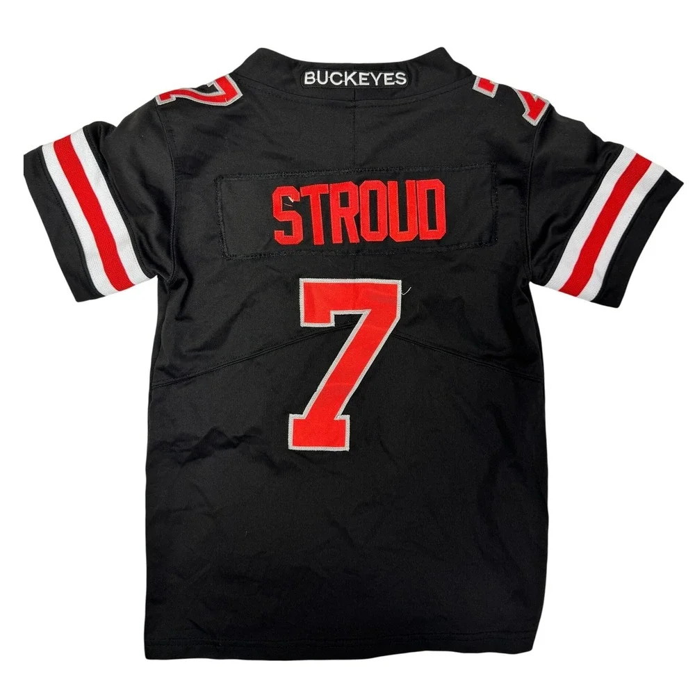 Nike Ohio State Buckeyes CJ Stroud 7 Stitched Football Jersey Kids Small Black